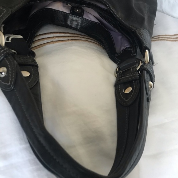 COACH Vintage Signature Black Bag with scarf - Picture 8 of 12